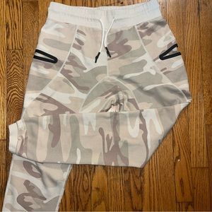 ASRV Tan and Cream Sweatpants Relaxed Fit